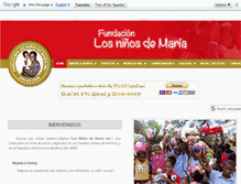 Tablet Screenshot of losninosdemaria.org